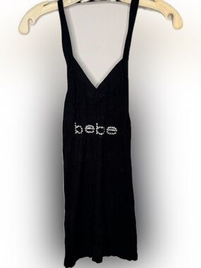 BeBe Black Halter Sweater Top